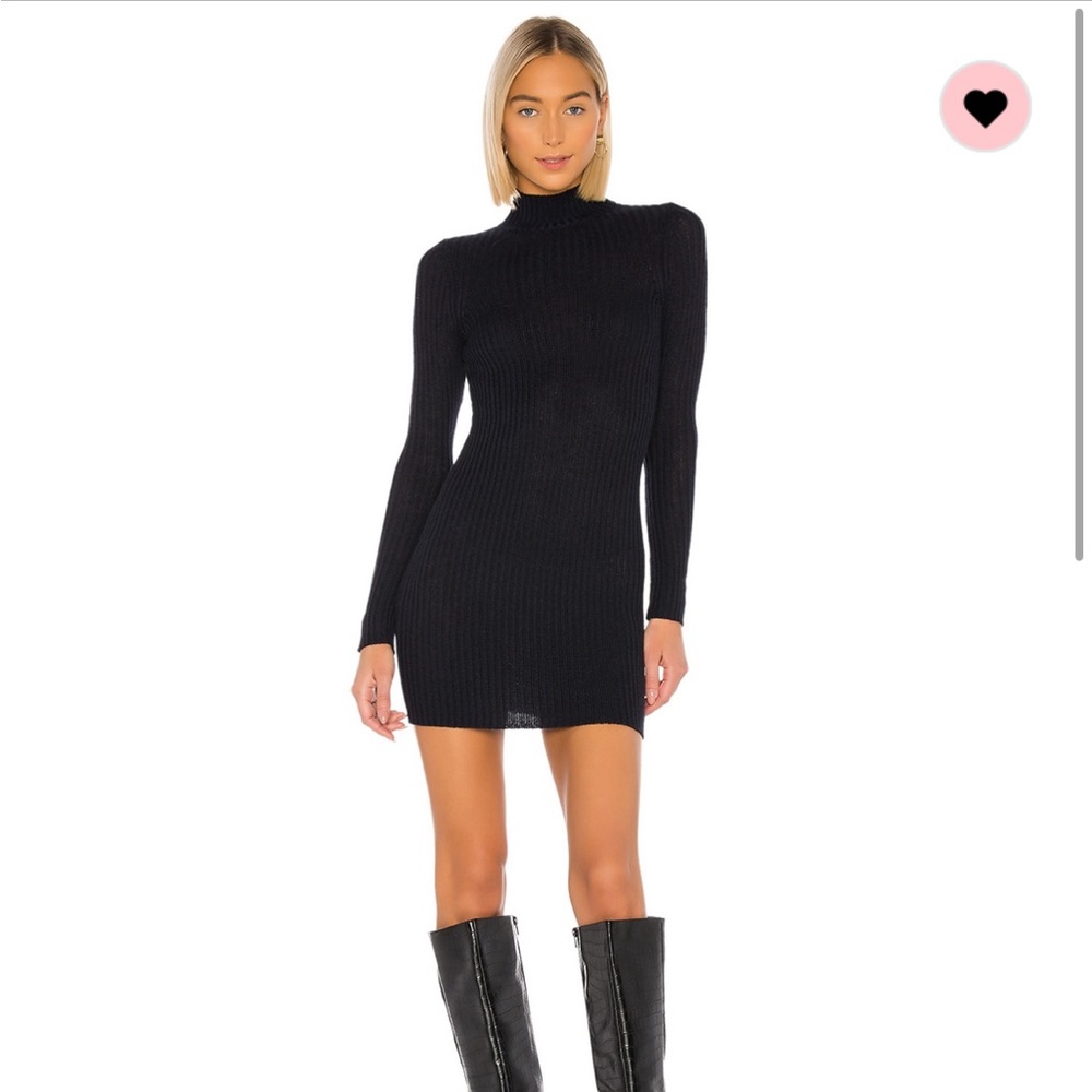 House of Harlow, navy blue sweater dress, perf for winter !